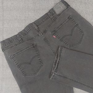 Levis Men's 42x30 (Fit 42x28.5) 541 Jeans Straight Leg Black Denim